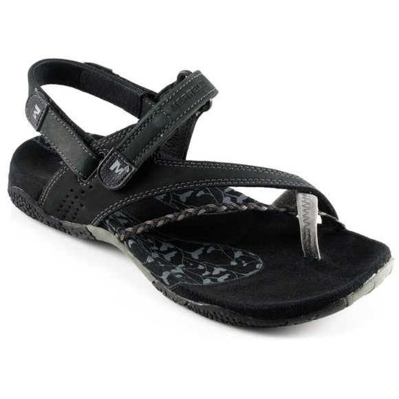 Merrell Shoes - Merrell Siena Black Womens Leather Sandals - 9